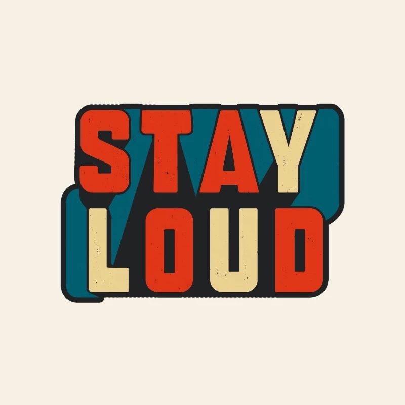 Reste bruyant Texte rétro de blocs