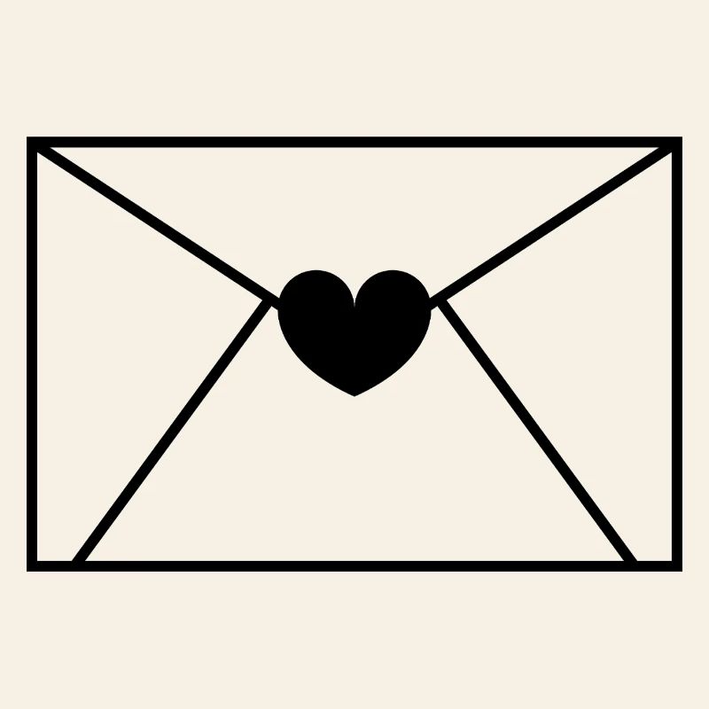 Envelope Heart Letter