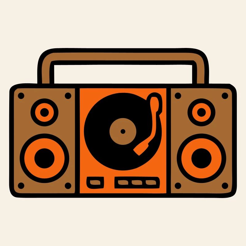 Retro Boombox Ghettoblaster 80er