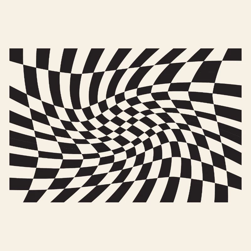 Spirale optique à checker déformé
