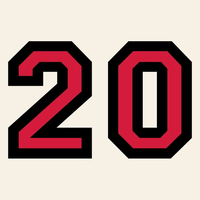 Le numéro 20 - nombre de vingt