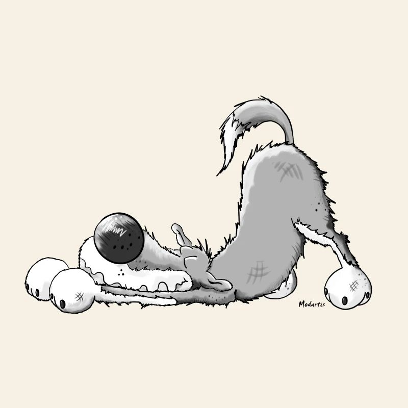Happy Grey Wolf
