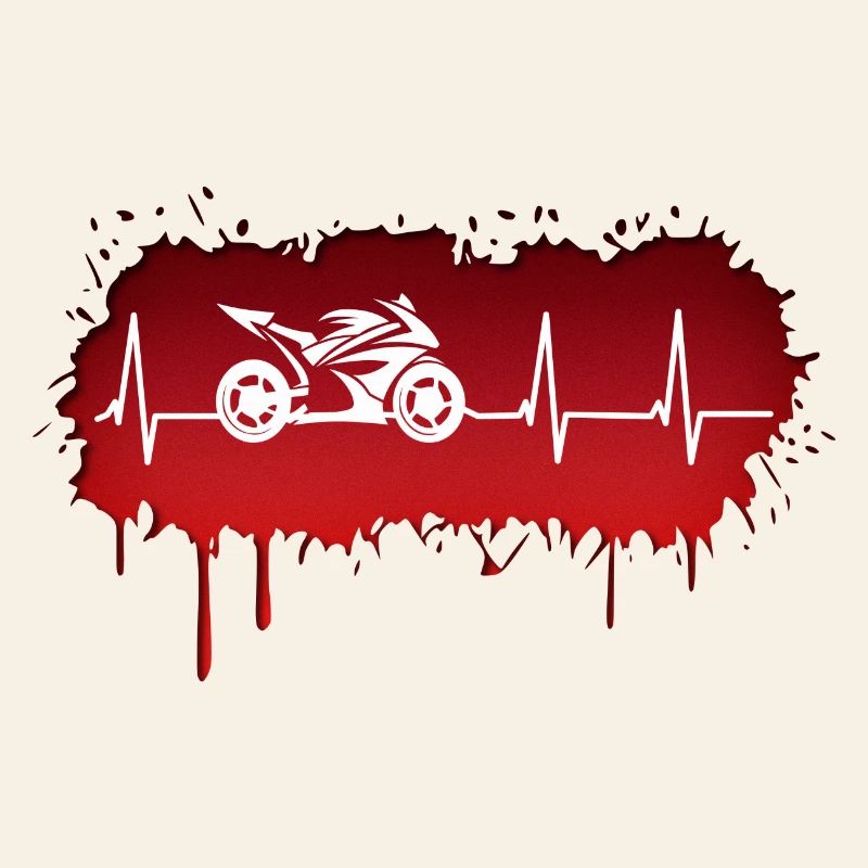 Motorcycle racing driver pulse