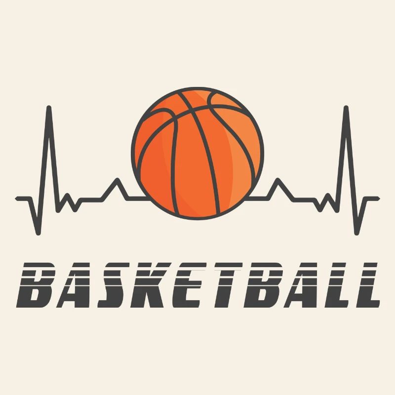 Basketball Herzfrequenz Design