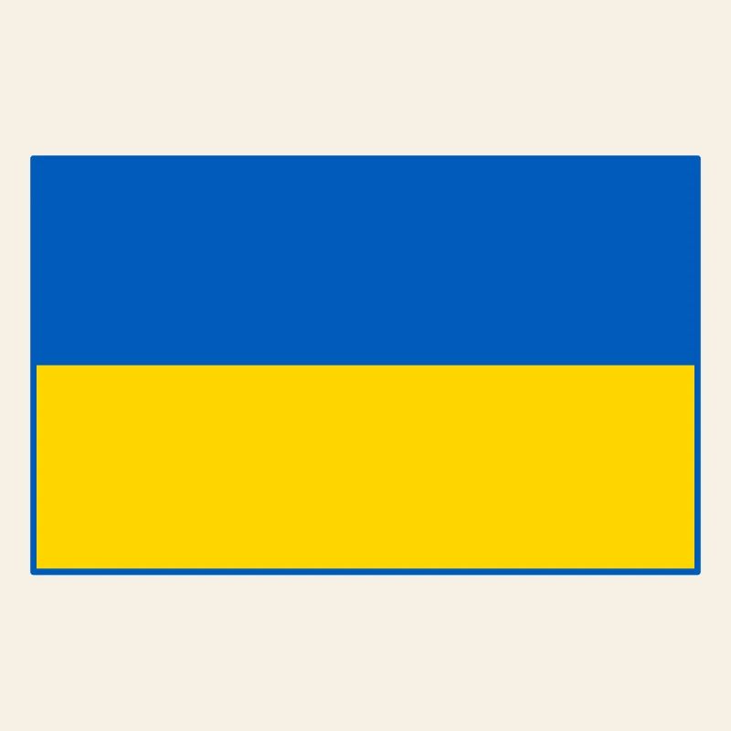 Drapeau de l’Ukraine contour bleu