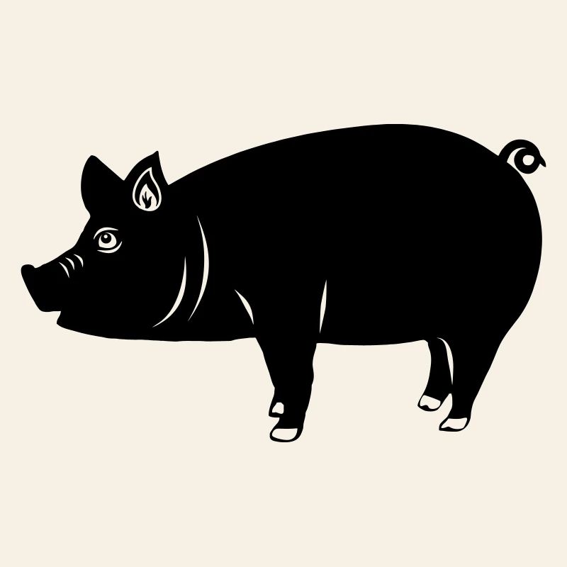 Logo de cochon Image d’ombre