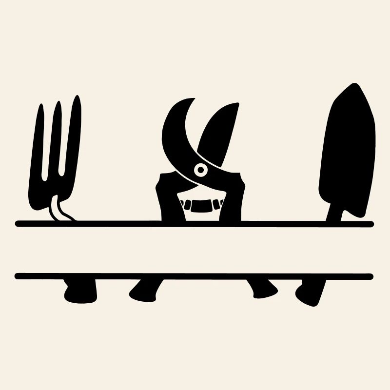 Gartengärtner Werkzeug Textbanner