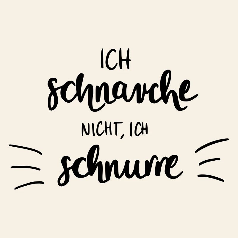 Ich schnarche nicht - Ich schnurre