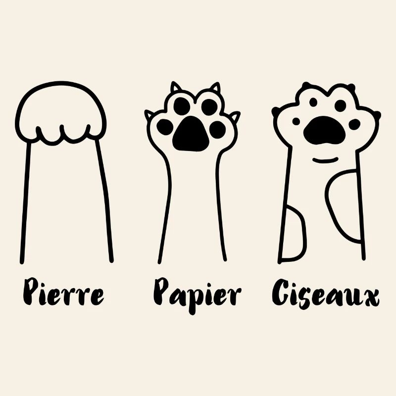 Jeu de Patte: Pierre, Papier, Ciseaux