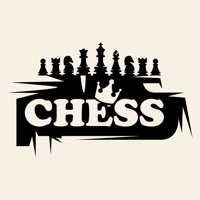 Schach Graffiti Schachfiguren Illustration Logo