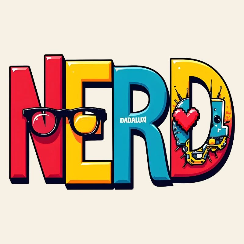 Nerd Chromatique Typographie 3D