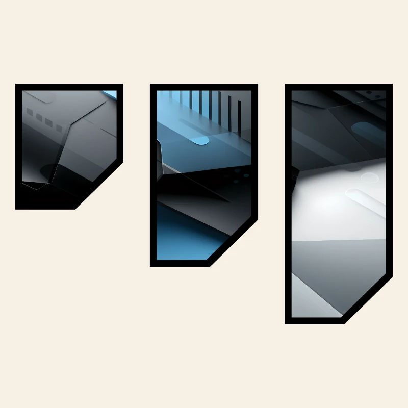 Futuristic Techno Abstract Pattern