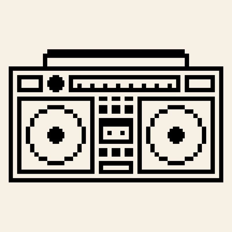 Ghetto Blaster: Retro, Music & Pixel Style