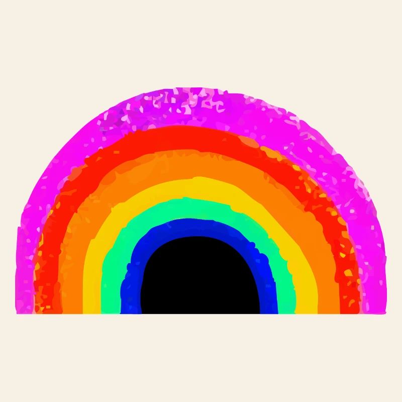 Arche arc-en-ciel éclatante