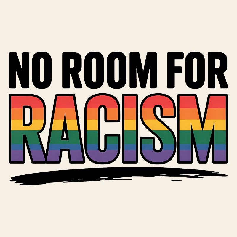 Pas de place pour le racisme - Logo de la Cool Pride