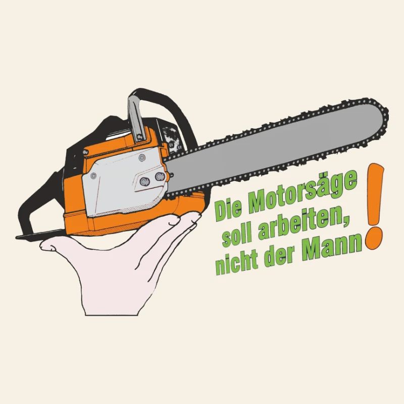 Chainsaw humor without background
