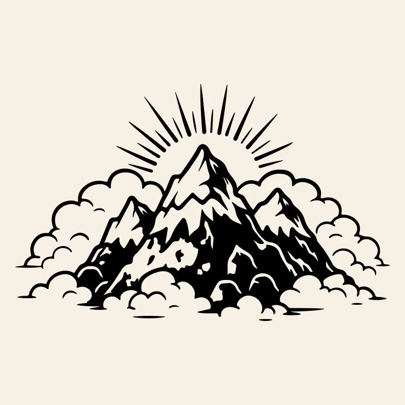 Berge Landschaft Symbol
