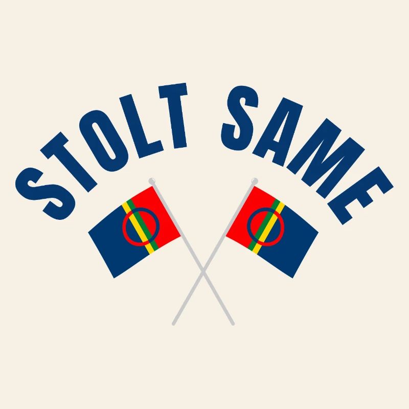 Proud Sami – Drapeaux croisés