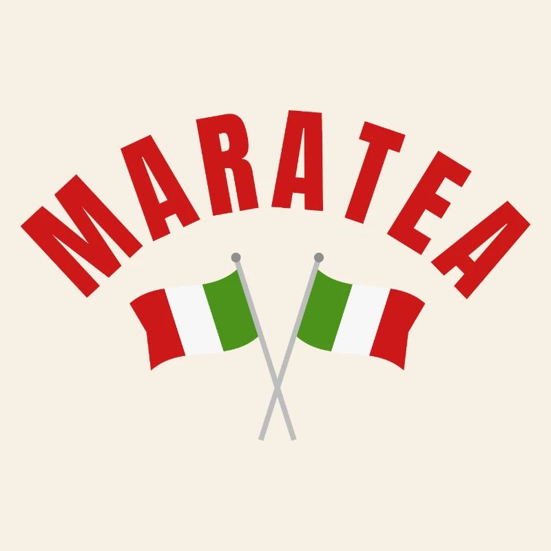 Maratea : drapeaux italiens croisés