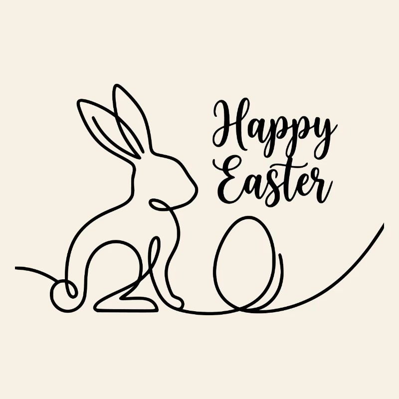 Joyeuses Pâques, Chemise de Pâques Un lapin mignon
