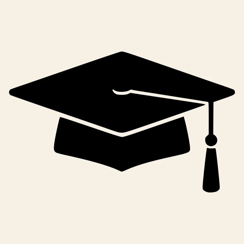 Graduation Silhouette Doctoral Hat
