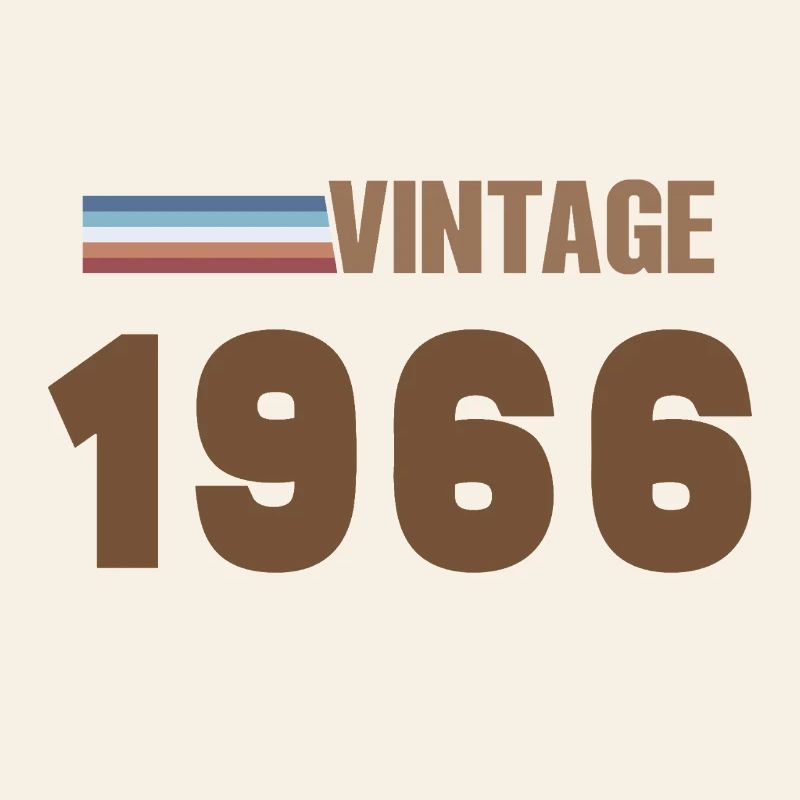 T-Shirt 60 Ans 1966 Script Manuscrit