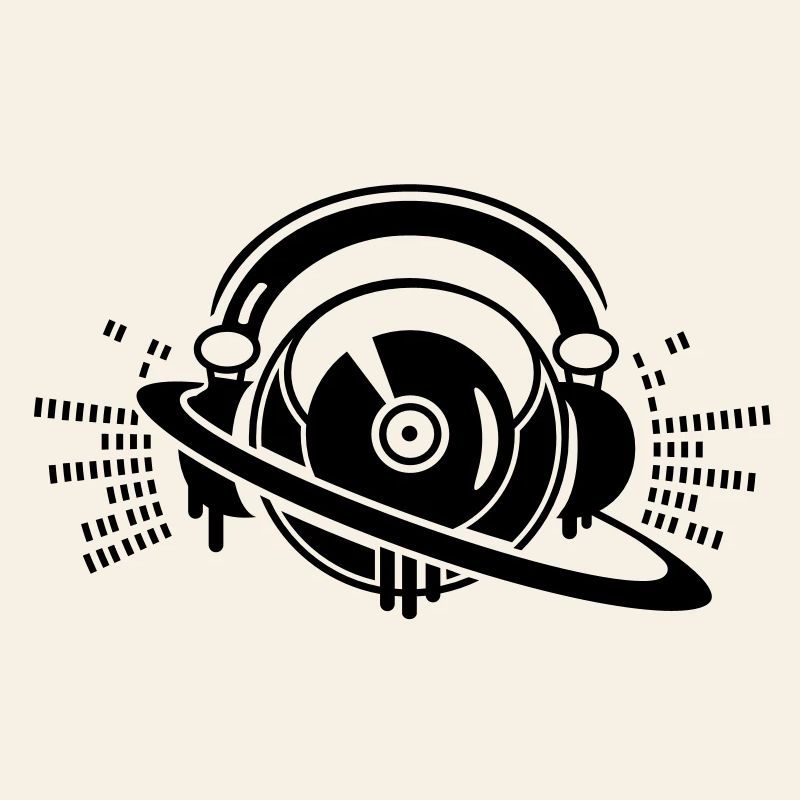 Une console de platines DJ avec un casque,