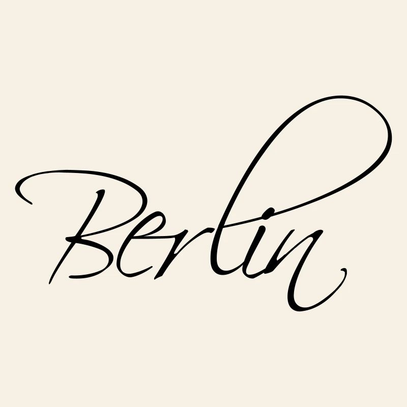 Lettrage de calligraphie de Berlin