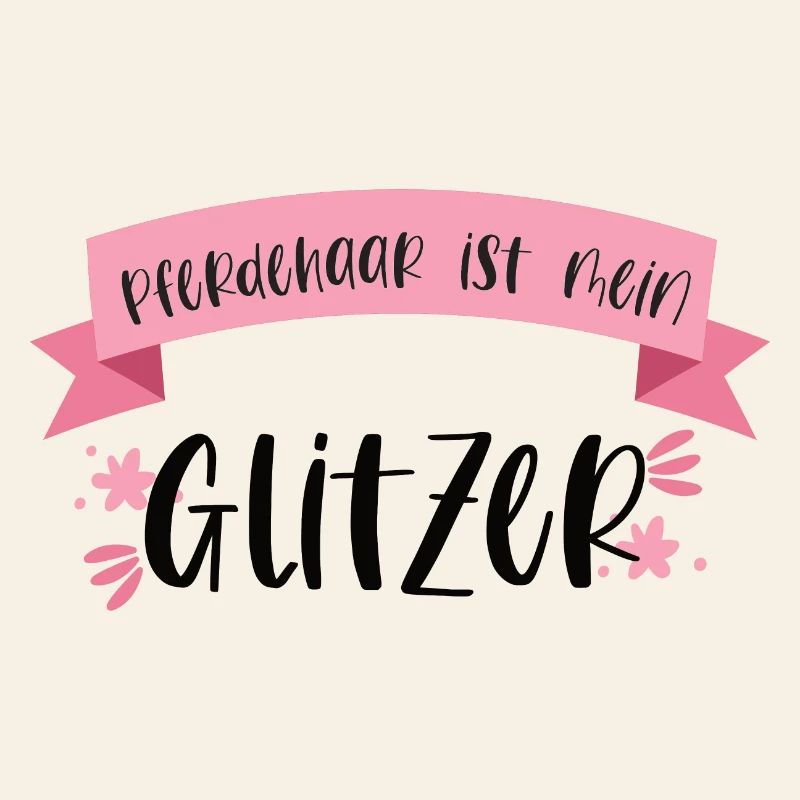 Pferd Reiten Glitzer Pferdehaar Pferde Geschenk
