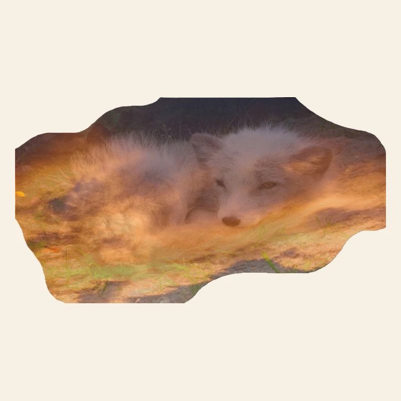 träumender Polarfuchs
