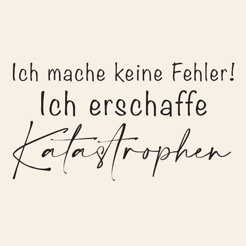 I don't make mistakes Disasters