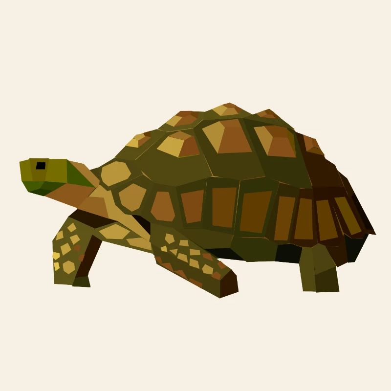 Geometric Turtle - Animal Low Poly