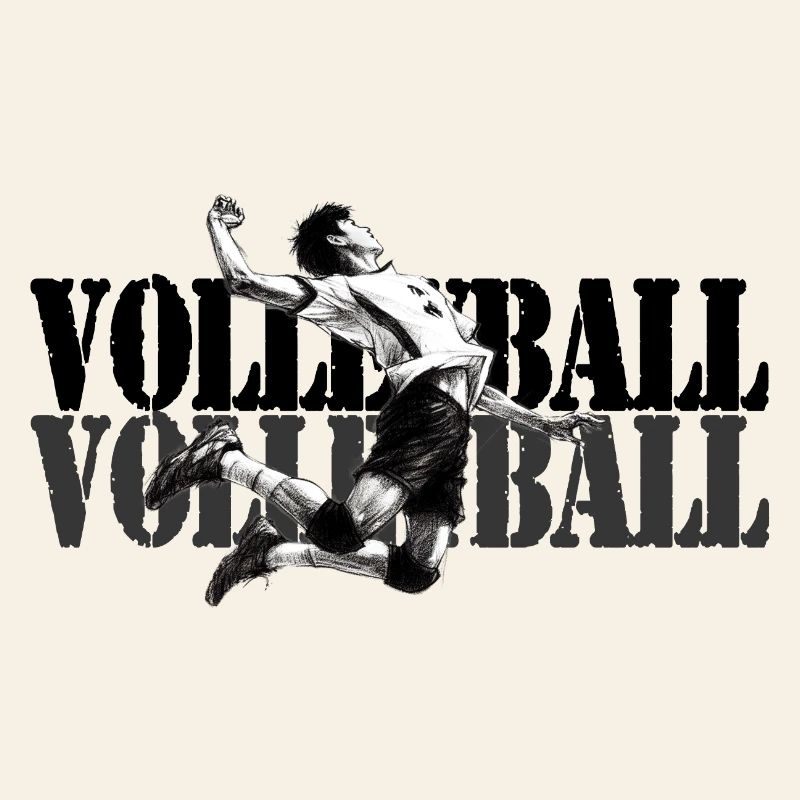Dynamischer Volleyballspieler in Aktion