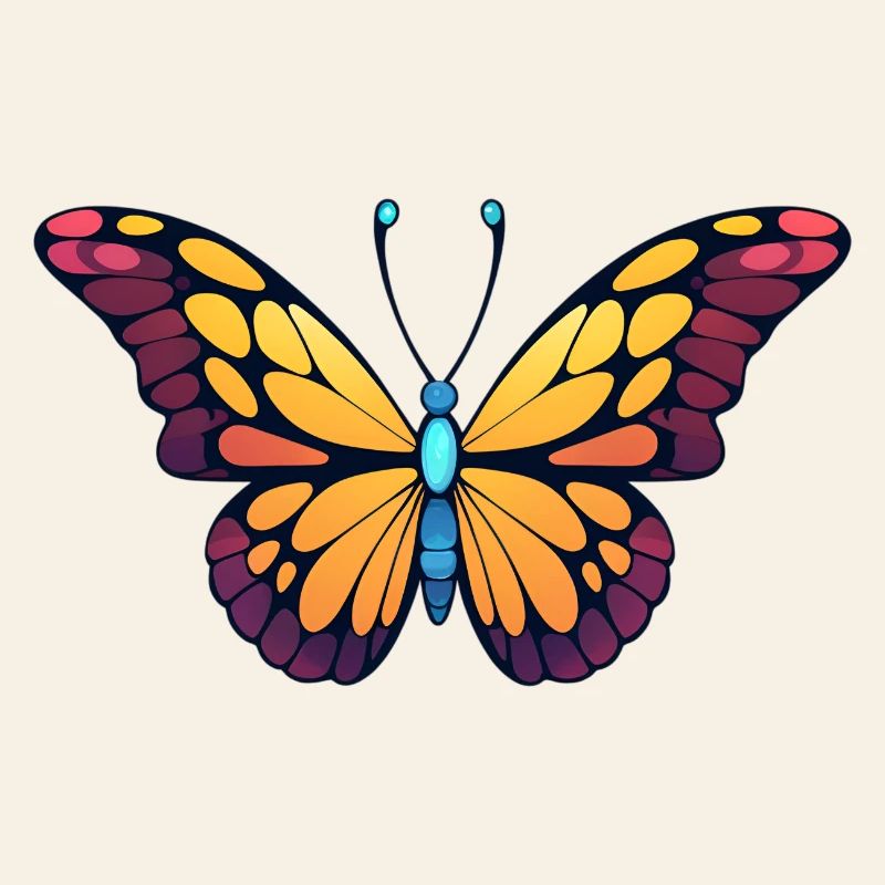 Papillon coloré