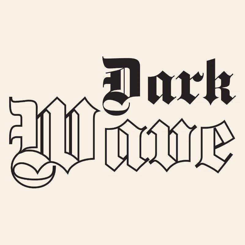 Dark Wave music Gothic Typography