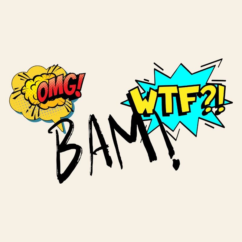 Comic Explosive OMG WTF Exclamations