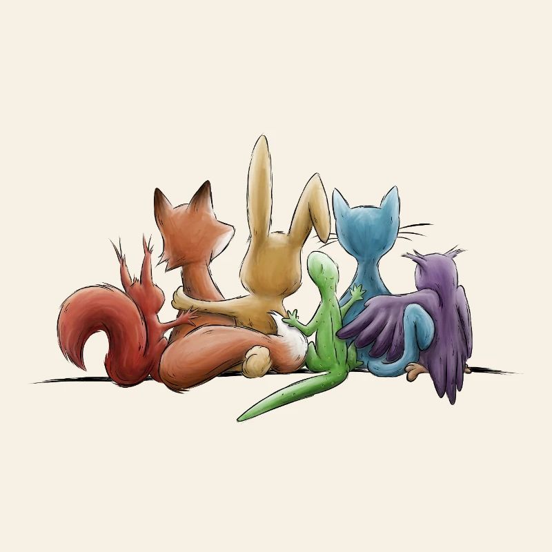 Rainbow Animals for Tolerance and Diversity