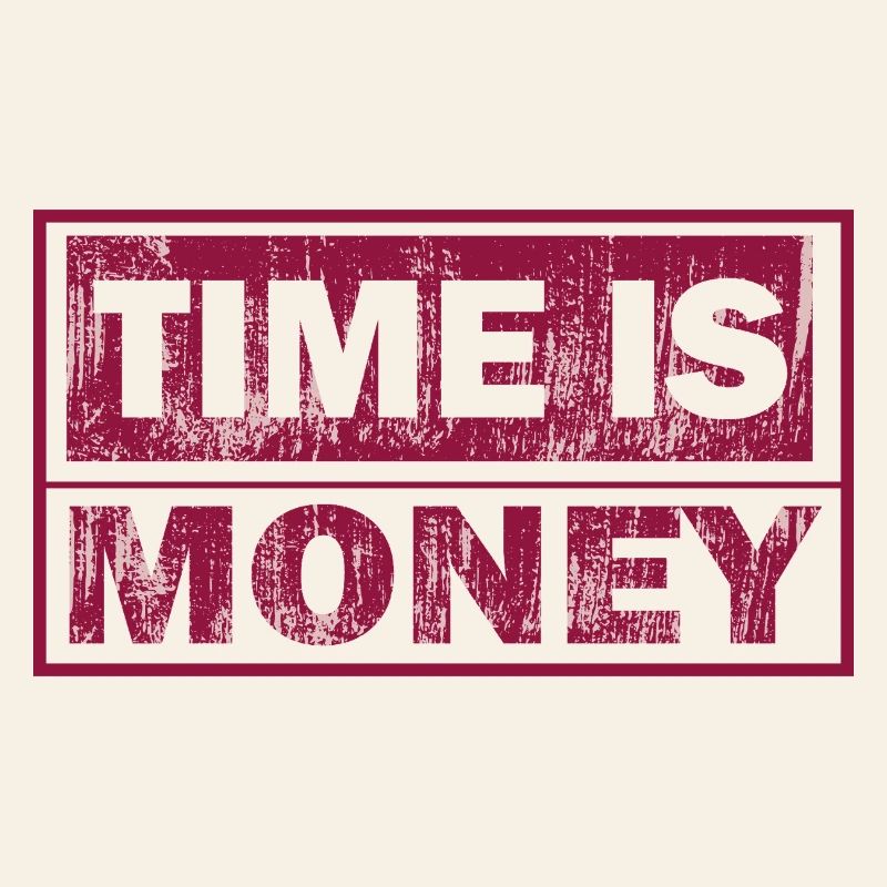 Le temps, c’est de l’argent Typographie solide