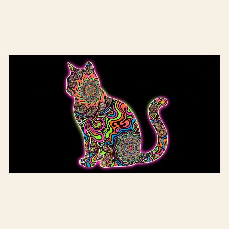 Psychedelic Cat Patterns