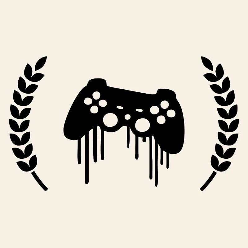 Gaming Controller Wreath Crest