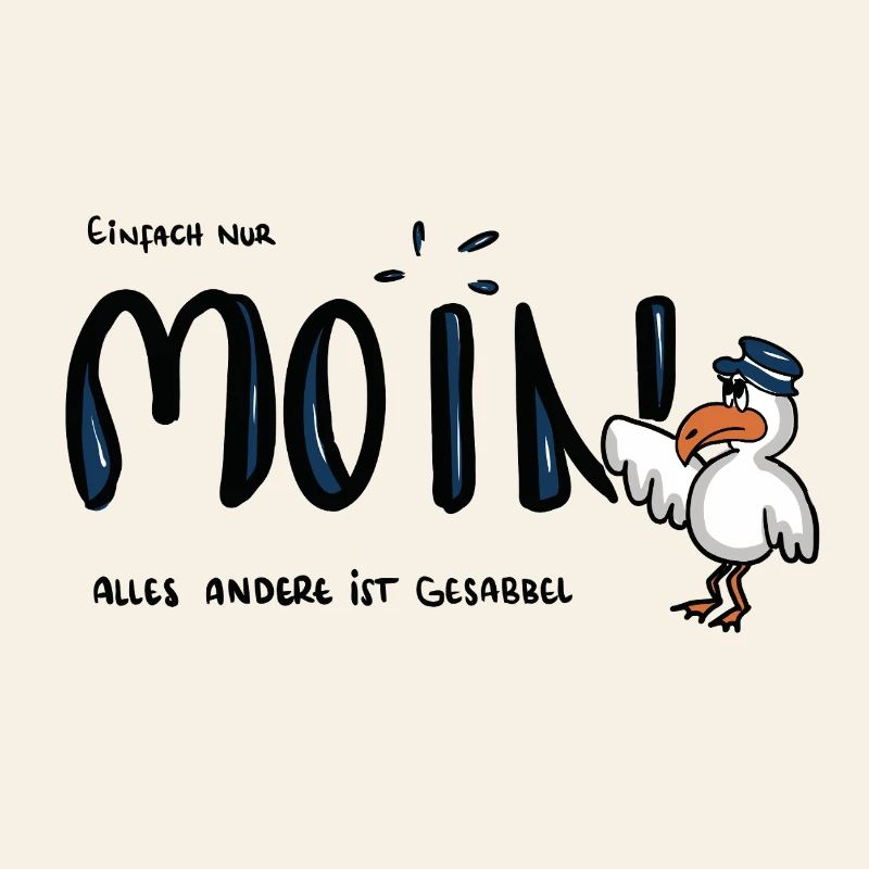 Moin Küstenseemöwe im Sailor-Style