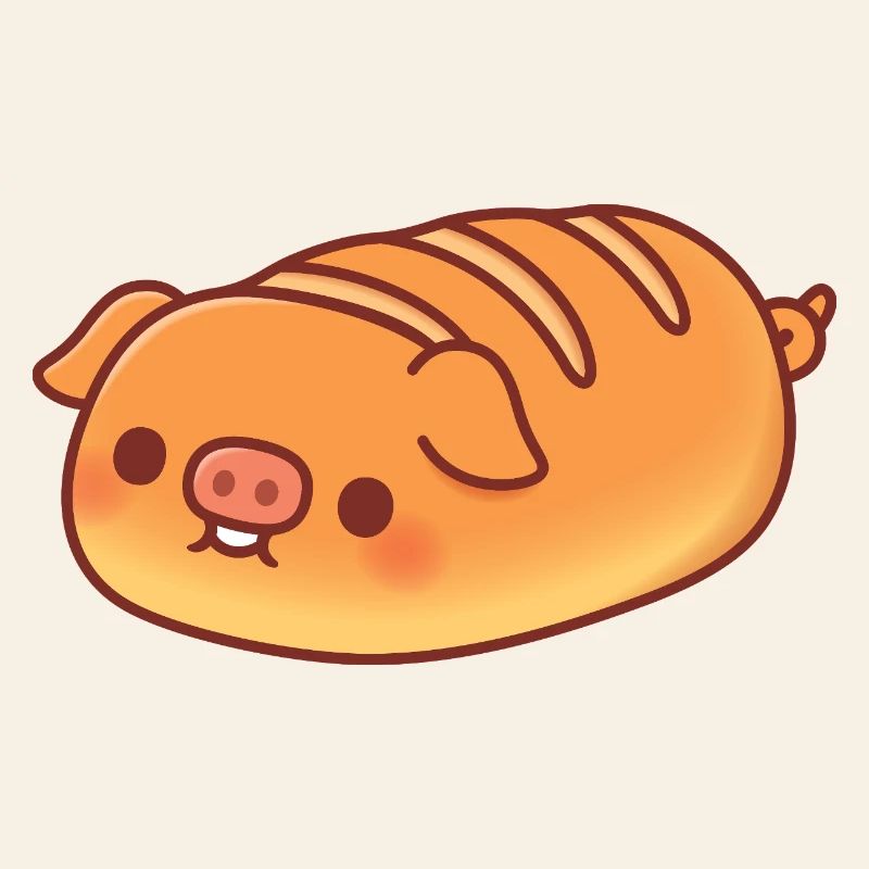 Mignonne miche baguette de cochon