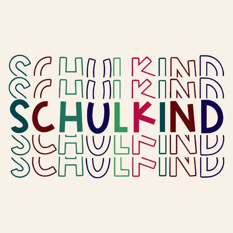 Schulkind bunt Einschulung Erstklässler