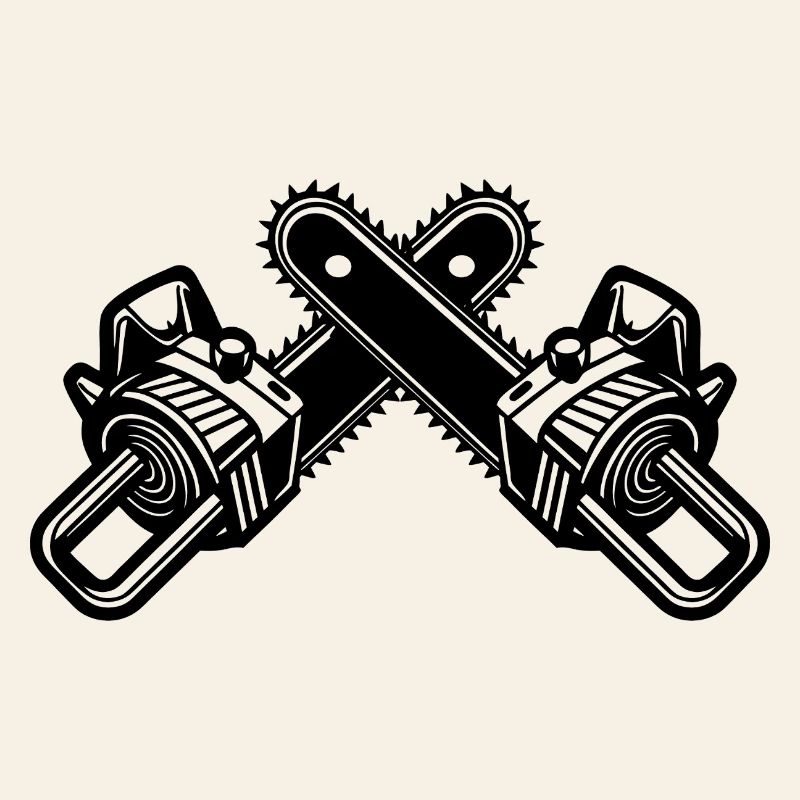 Crossed Chainsaws