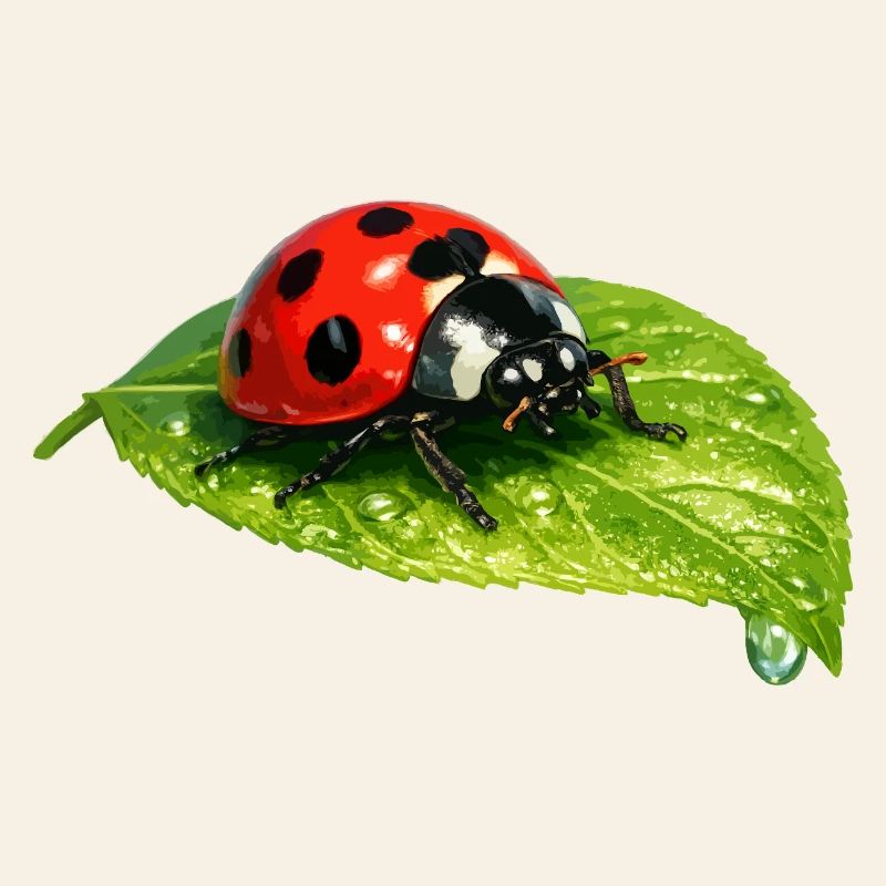 Ladybug on leaf