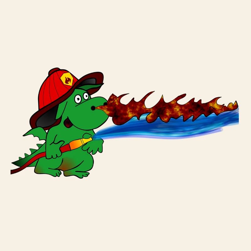 Fire Dragon Firefighter Hero Gift