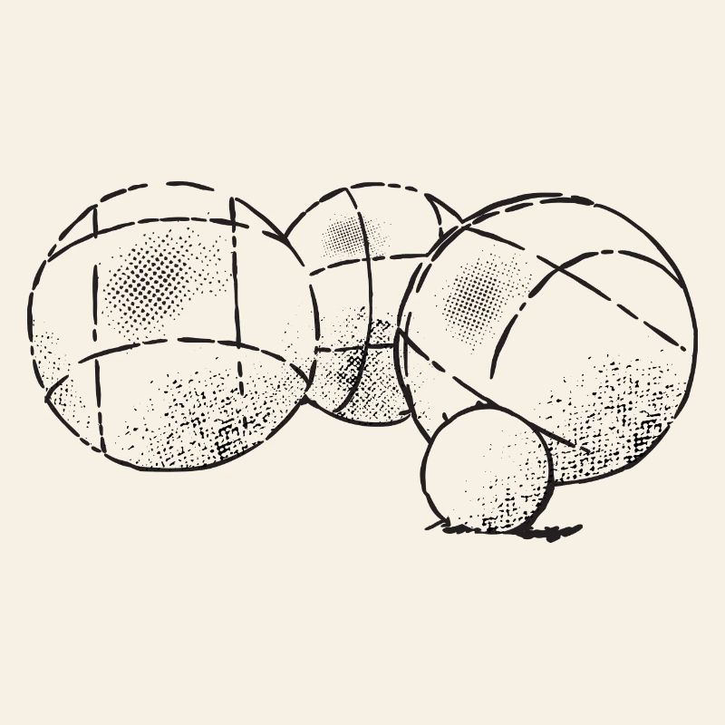 Boules de boules pour joueurs de pétanque