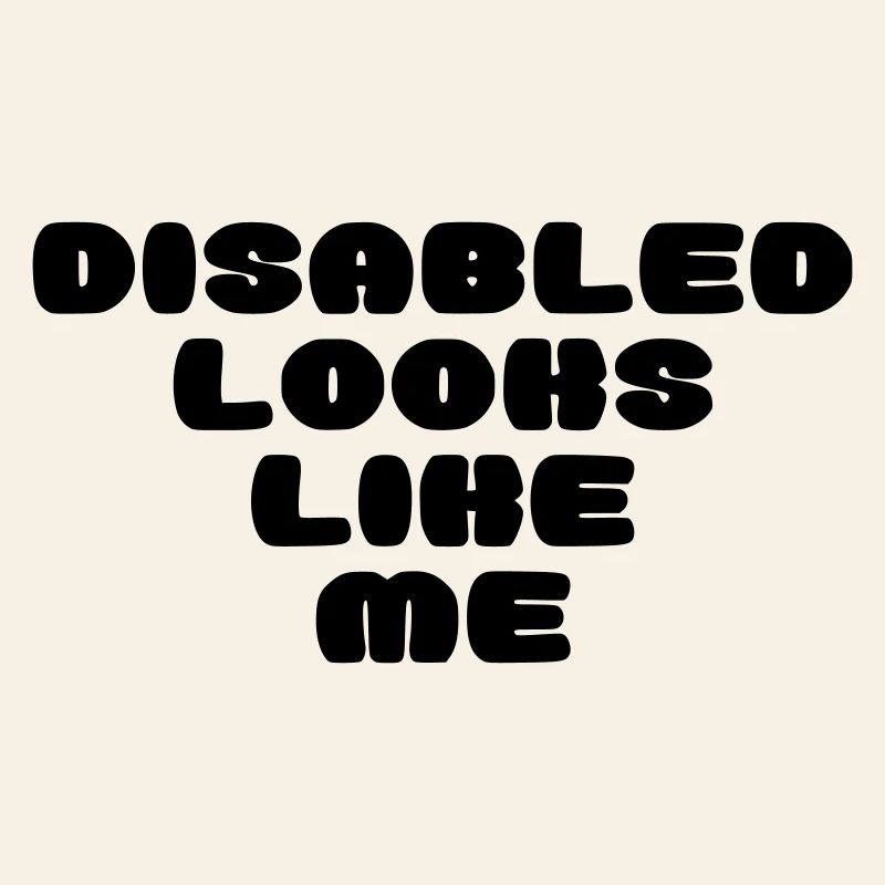 A disabled person looks like this *