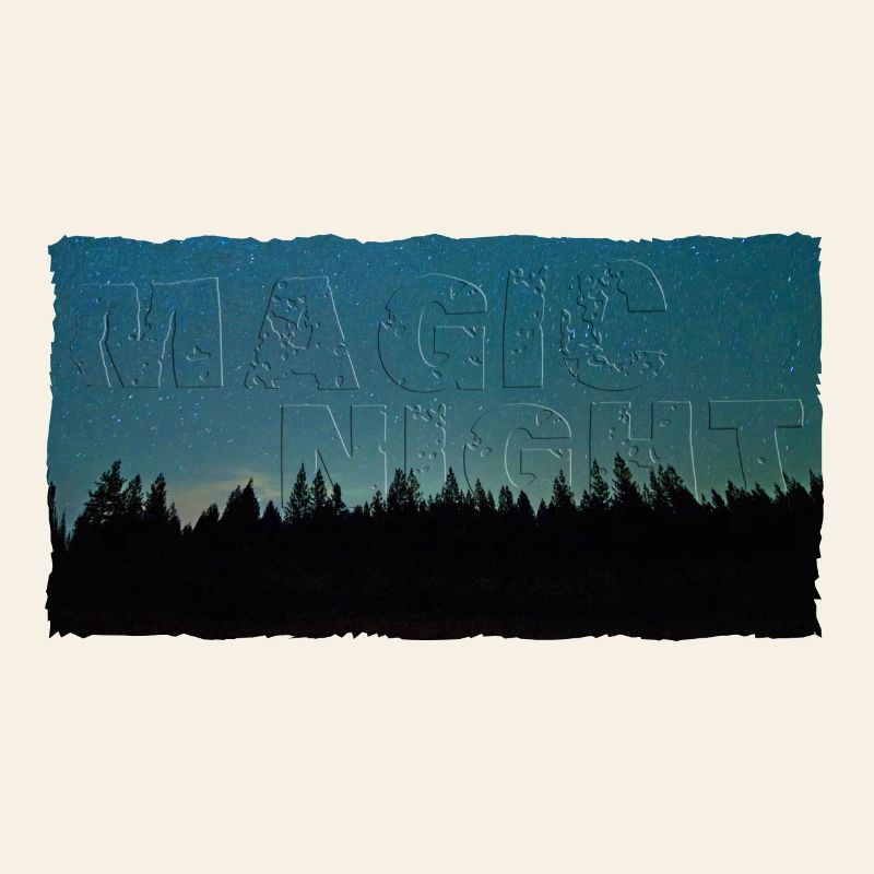 Magic Night | Night sky with forest (2nd upload)