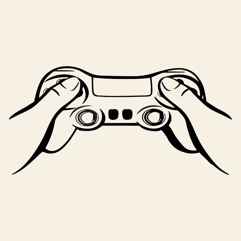 Manette de jeu noire